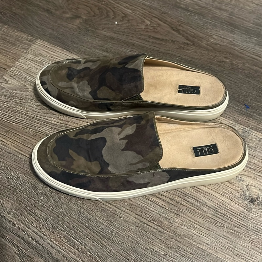 G.I.L.I Got To Love It Blakeley Camo Sneaker Slide Slip On Women’s Shoes - 8